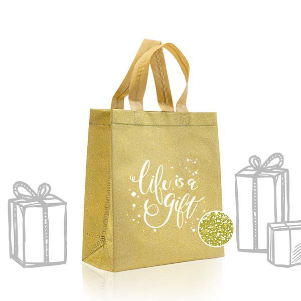 Saco Prenda Em Tnt Glitter 130G - Prateado