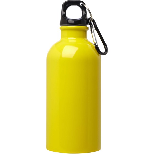 Borraccia da 400 ml in acciaio inossidabile certificato RCS a parete singola con moschettone Oregon - Giallo