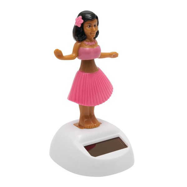 Solar-Wackelfigur Hula - Pink