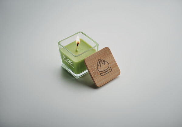 Squared fragranced candle 50gr Pila - Lime