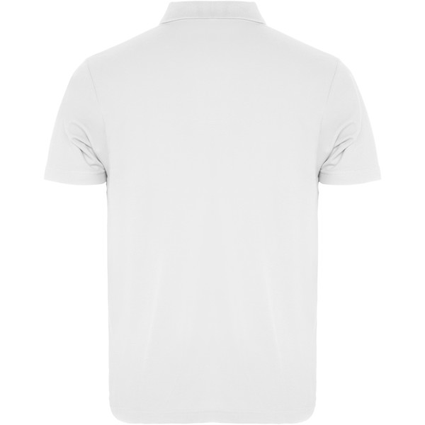 Austral short sleeve unisex polo - White / L