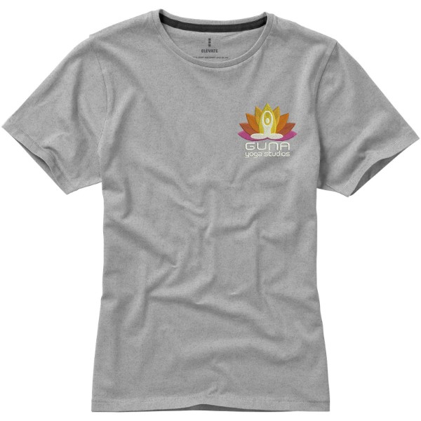 T-shirt de manga curta Nanaimo de mulher - Mistura de cinzas / L