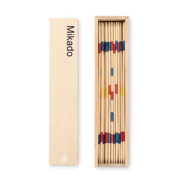 Mini Mikado set, bamboo, 190 mm box