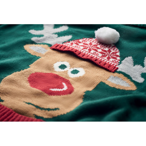 Shimas acrylic Christmas sweater L/XL - Green