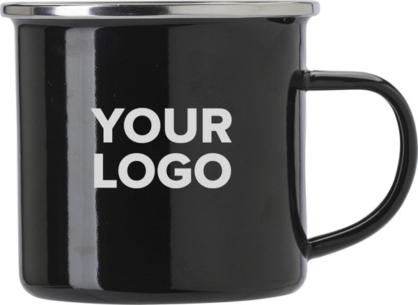 Caneca esmaltada (350 ml) Jamaal - White