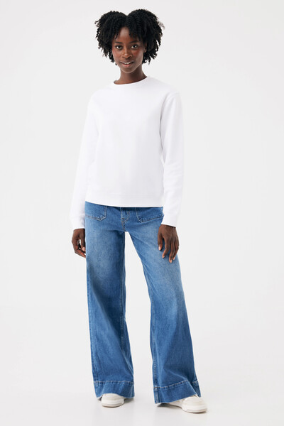 Mikina IQONIQ Torla z recyklované bavlny - Recycled White / XXL