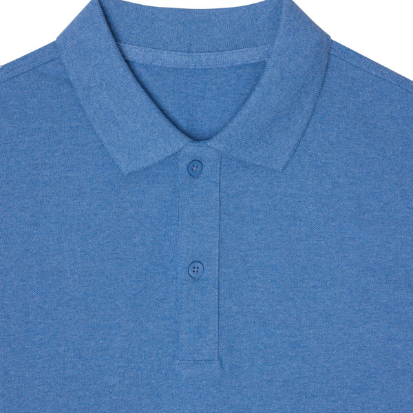 Polo tričko IQONIQ Yosemite z recykl. bavlny - Heather Blue / S