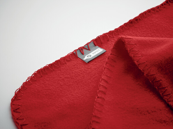 Couverture de voyage en RPET Musala Rpet - Rouge