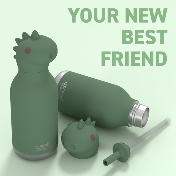 Asobu® Otroška termo flaška Bestie - Dino