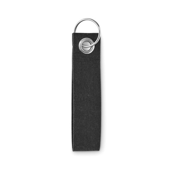 RPET felt key ring Suora - Black