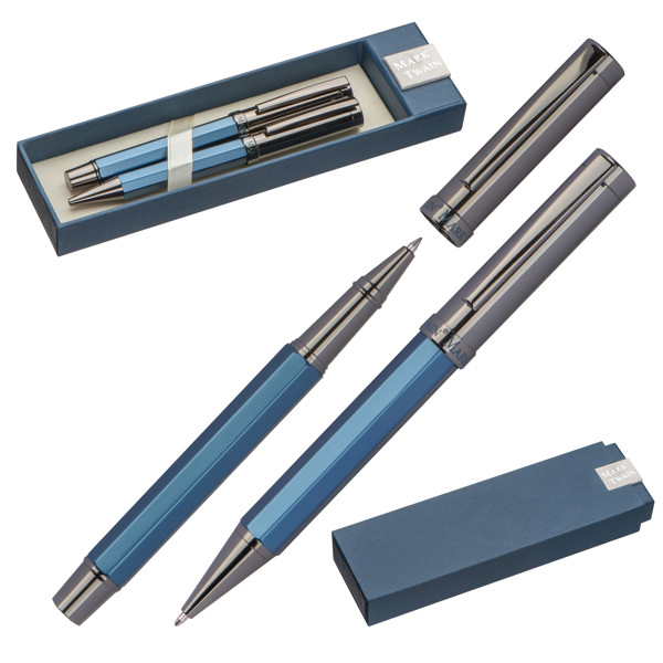 Mark Twain writing set CHRISTIAN - Darkblue