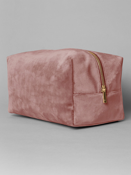 Velvet Toiletry/Accessory Case - Rose Quartz