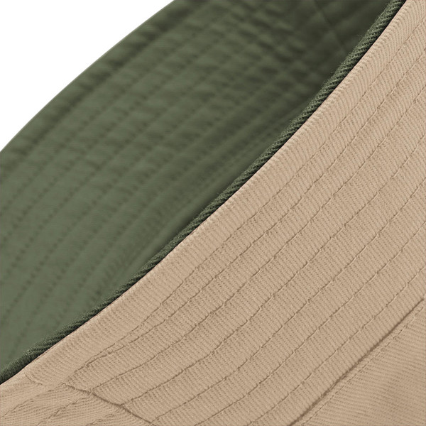 Reversible Bucket Hat - Olive Green / Stone / S/M