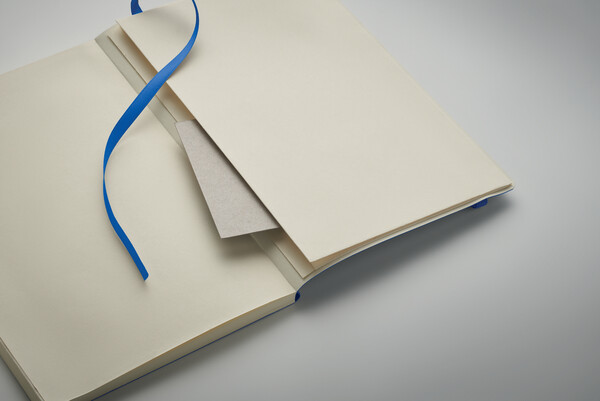 Carnet A5 couverture en PU Breta - Bleu Royal