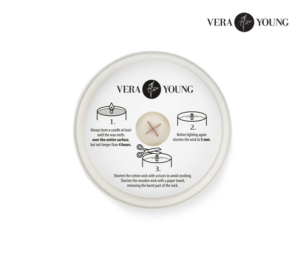 Soybean wax candle 220g - Library - VERA YOUNG