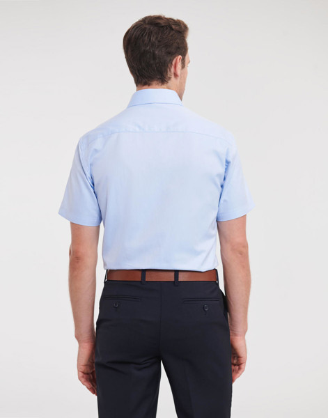Men's Herringbone Shirt - White / 3XL