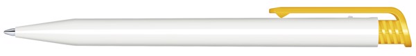 Senator® Super Hit Polished Basic, Push Ball Pen - Yellow Similar PMS 7408