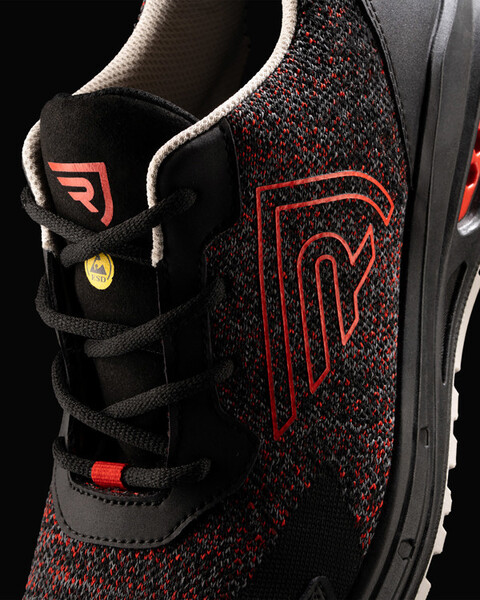 Workwear Shoe - Negro/Rojo Melange/Rojo Laboral / SIZE 47