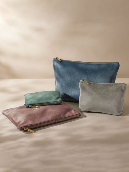 Velvet Accessory Pouch - Black Onyx