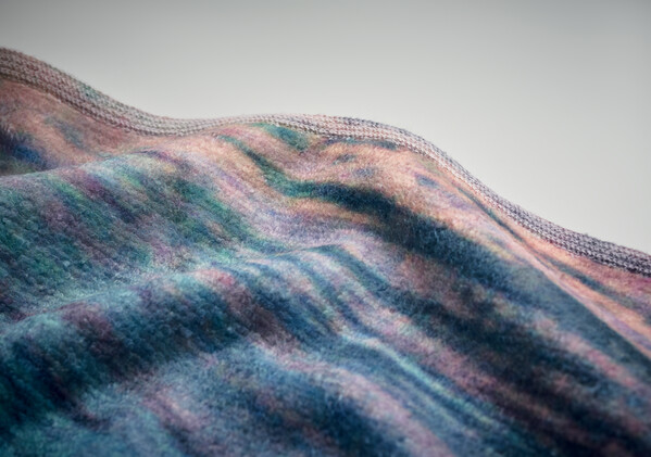 Full colour beach towel in 350gsm cotton and recycled polyester (rPET) - 70x140cm / Individual polybag