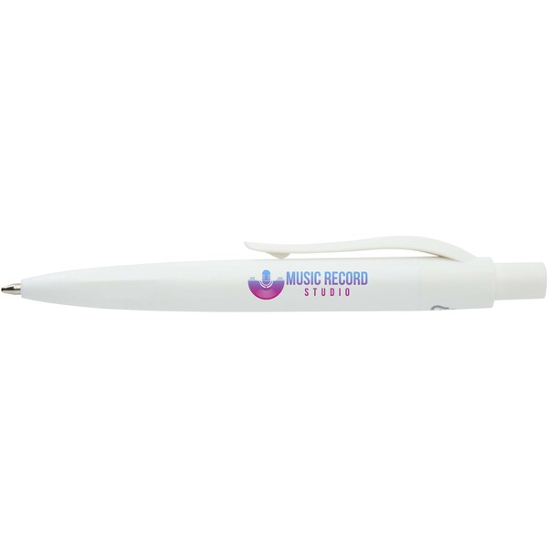Ramin recycled plastic mini ballpoint pen (blue ink) - White