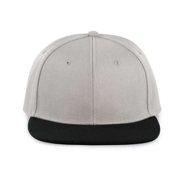 Snapback Cap - 6 Panels - White / White