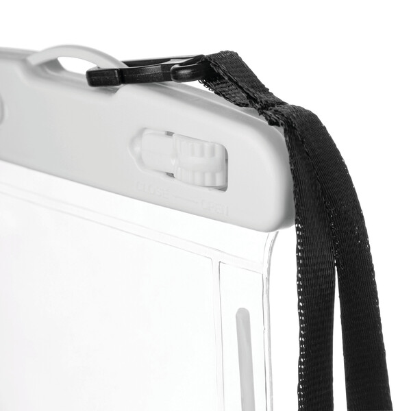 Bag, splash-proof DIVER - transparent / white