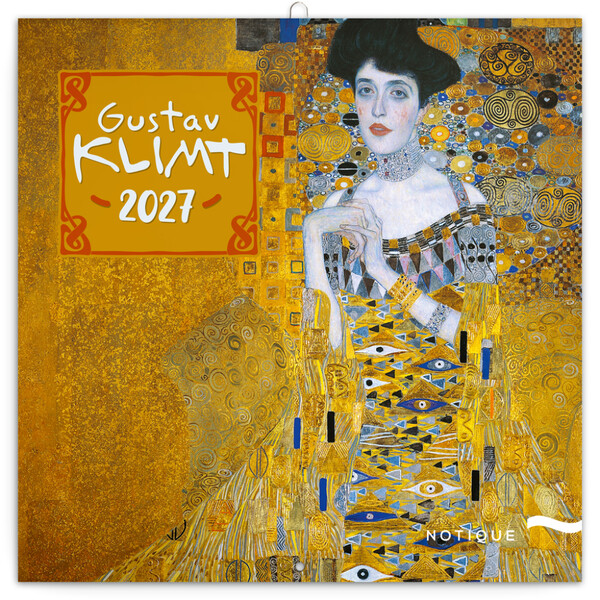 Notique Poznámkový Kalendář Gustav Klimt 2027, 30 x 30 cm - Východní