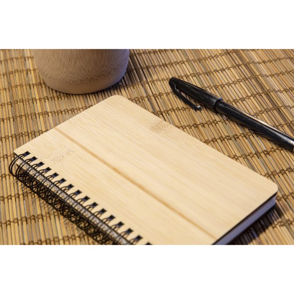 Notebook made from Stonewaste-Bamboo A6 bloc-notes
