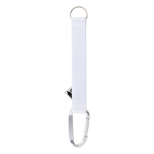 Porte-Clés Sur Mesure Subiner RPET - Argenté / Blanc