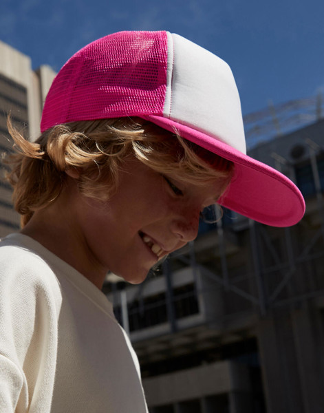 Cappellino Junior Vintage Snapback Trucker - Sky Blue / White / ONE SIZE