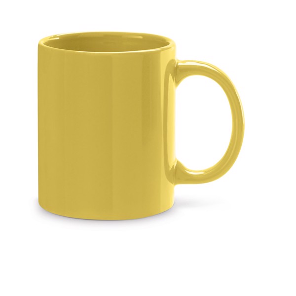 BARINE. Tasse en céramique 350 mL - Jaune