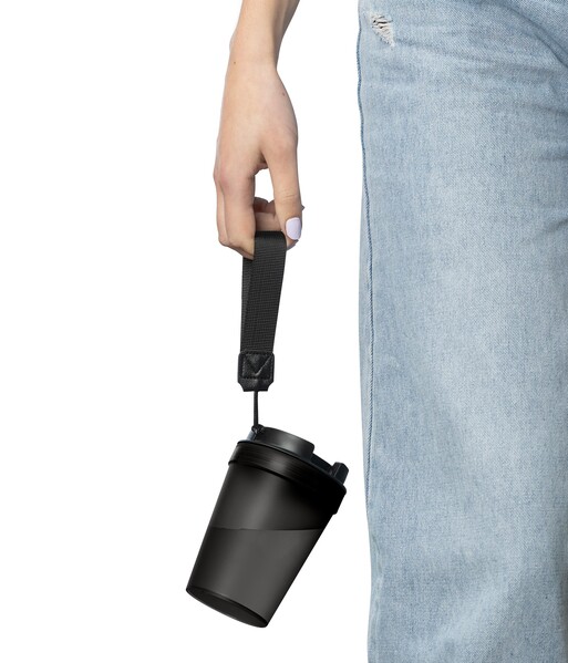 Travel drinking mug 350 ml Lush - black