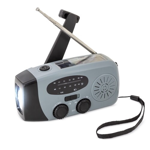 RADIO WITH DYNAMO TORCH AND SOLAR CHARGING “YUCÓN”