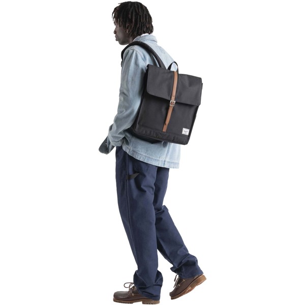 Herschel City plecak z materiałów z recyklingu o pojemności 16 l - Wrzosowo-szary