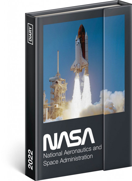 Týždenný magnetický diár Nasa 2022, 11 x 16 cm - východný
