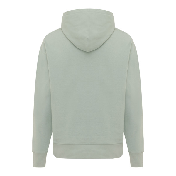 Mikina s kapucí Iqoniq Yoho relaxed fit z recykl. bavlny - Iceberg Green / XL