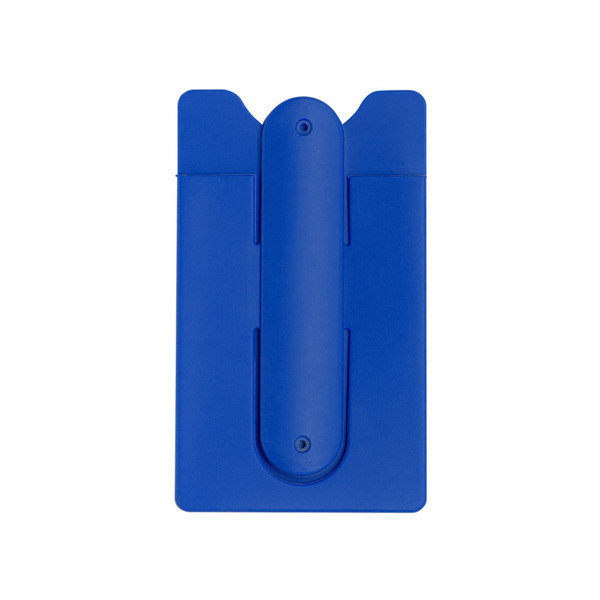 Support de téléphone et de cartes en silicone | Bleu
