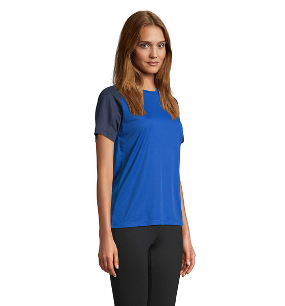 VORTEX WOMEN RAGLAN T-SHIRT - French Navy / Royal BlueS