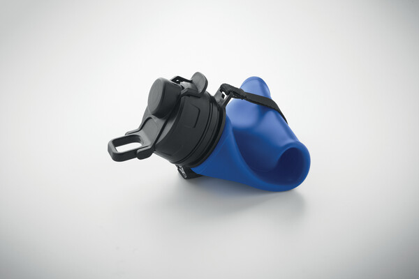 Bouteille de sport en silicone Lett - Bleu Royal