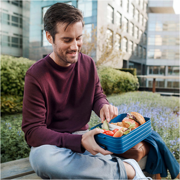 Lancheira grande "Take-a-break" - Carvão