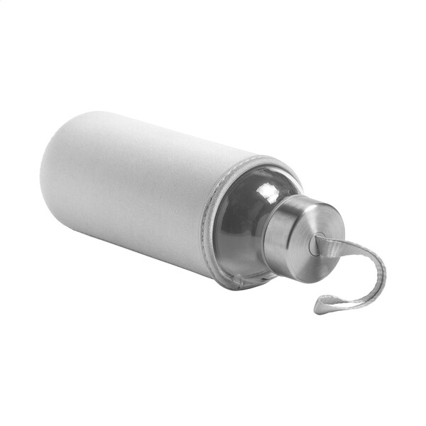 Glass Bottle Ganga - White