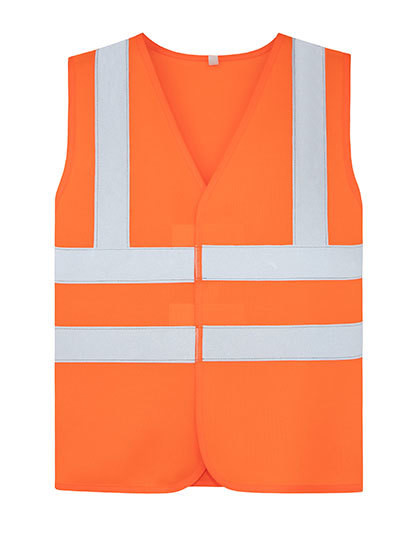 Childrens Safety Vest Esbjerg - 4 Reflective Stripes - Signal Orange / XS