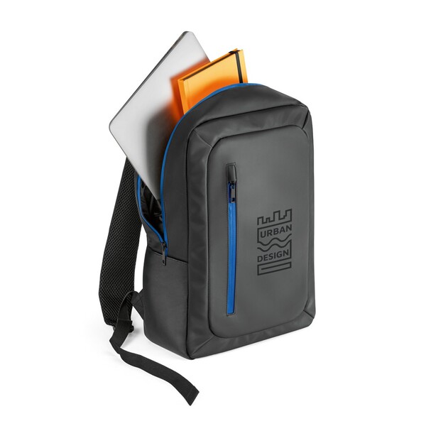 OSASCO. Batoh na laptop 15" v hustej recyklovaný polyester 600D - Kráľovská Modrá