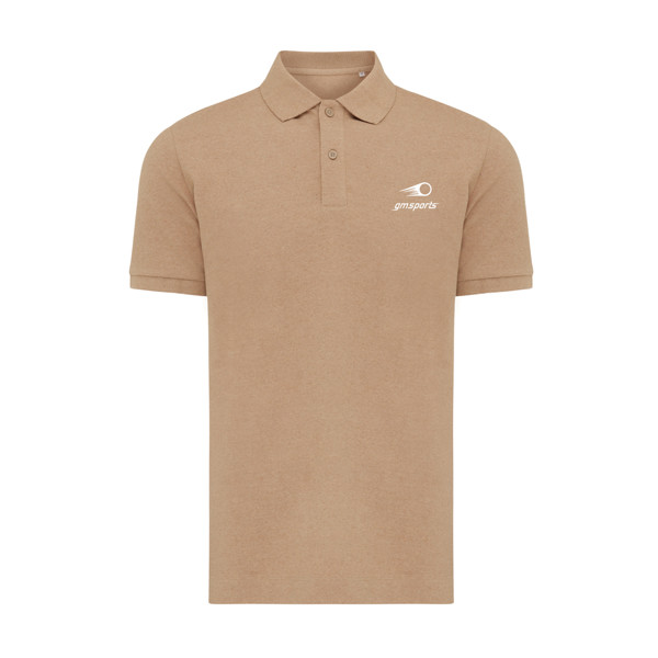 IQONIQ Yosemite recycled cotton pique polo - Heather Brown / 4XL