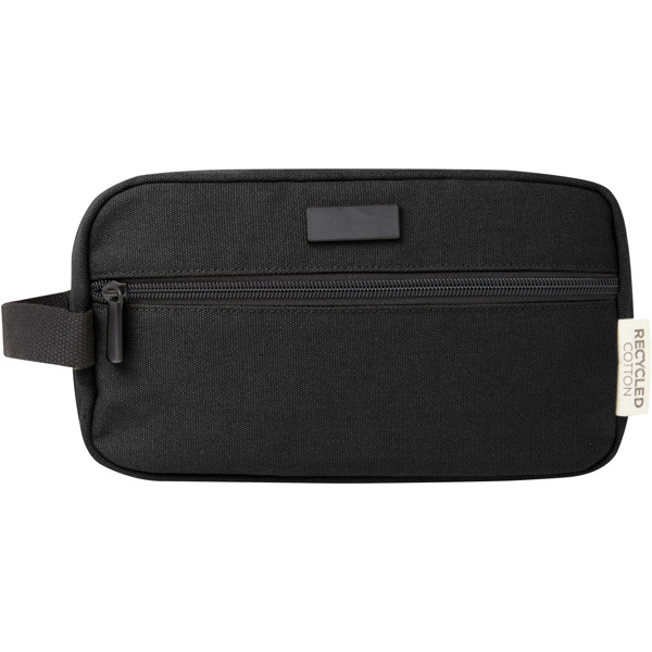 Joey GRS recycled canvas travel accessory pouch bag 3.5L - Solid Black