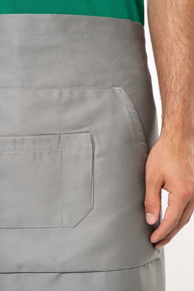 Polycotton Mid-Length Apron - White