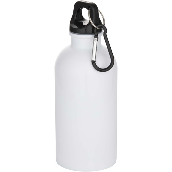 Garrafa de água de aço inoxidável com certificação RCS e parede única de 400 ml para sublimação com mosquetão "Oregon"