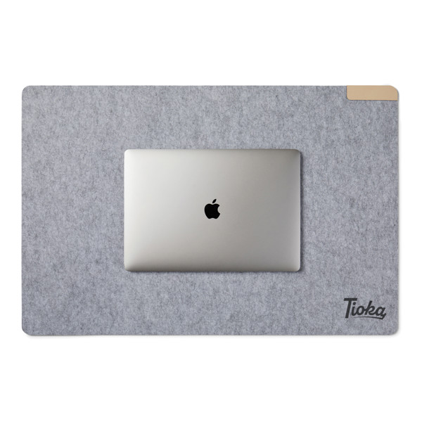 VINGA Albon GRS recycled felt desk pad - Grey