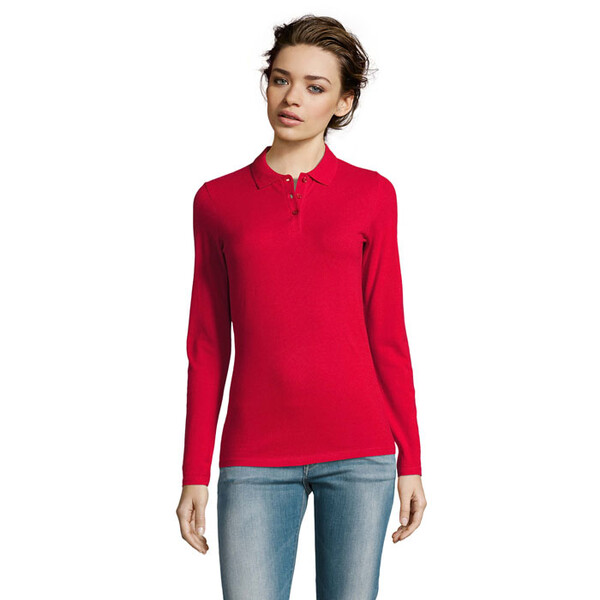 PERFECT SENHORA LSL POLO180 Perfect Lsl Women - VermelhoS